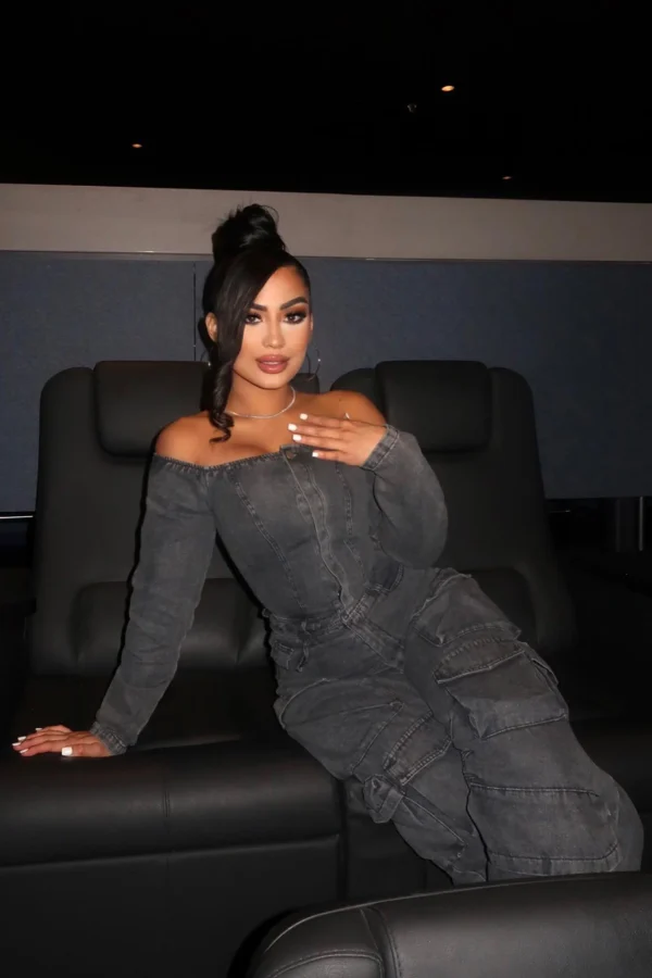 Feels Like This Denim Jumpsuit - Black Wash - Image 3