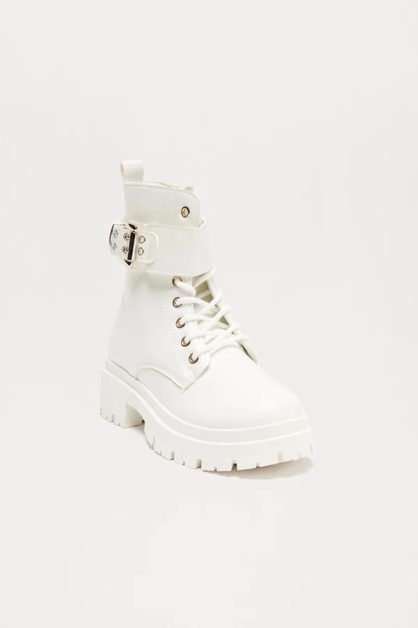 Tory Combat Boots - Burgundy - Image 9
